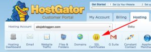 SSL Sertifikat Hostgator