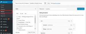 Menyer i wordpress